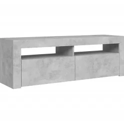 vidaXL Meuble TV avec Lumières LED, Armoire de Télévision, Meuble Télé de Salon, Armoire Basse Salle de Séjour Intérieur, 804314