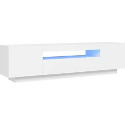 vidaXL Meuble TV avec Lumières LED, Armoire de Télévision, Meuble Télé de Salon, Armoire Basse Salle de Séjour Intérieur, 804427