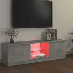 vidaXL Meuble TV avec Lumières LED, Armoire de Télévision, Meuble Télé de Salon, Armoire Basse Salle de Séjour Intérieur, 804287
