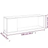 vidaXL Meuble TV Blanc 100x24x32 cm Aggloméré