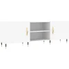 vidaXL Meuble TV blanc 150x30x50 cm bois d'ingénierie 829076