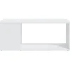 vidaXL Meuble TV Blanc 80x24x32 cm Aggloméré