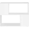 vidaXL Meuble TV Blanc 80x24x63 cm Aggloméré