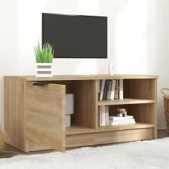 vidaXL Meuble TV Chêne sonoma 80x35x36,5 cm Bois d'ingénierie 811472
