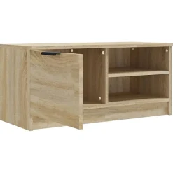 vidaXL Meuble TV Chêne sonoma 80x35x36,5 cm Bois d'ingénierie 811472