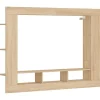 vidaXL Meuble TV chêne sonoma 152x22x113 cm bois d'ingénierie 833724