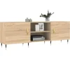 vidaXL Meuble TV chêne sonoma 150x30x50 cm bois d'ingénierie 829079