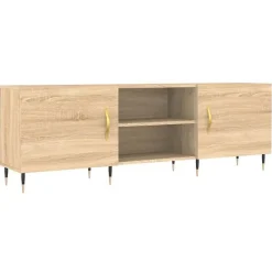 vidaXL Meuble TV chêne sonoma 150x30x50 cm bois d'ingénierie 829079