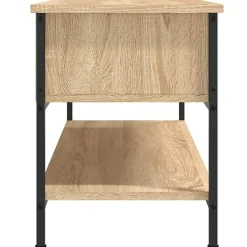 vidaXL Meuble TV chêne sonoma 100x35x45 cm bois d'ingénierie 832784