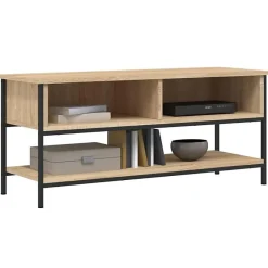 vidaXL Meuble TV chêne sonoma 100x35x45 cm bois d'ingénierie 832784