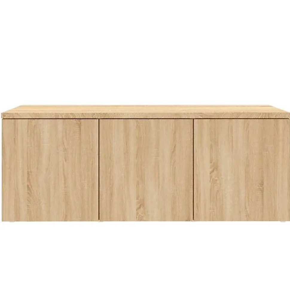 vidaXL Meuble TV Chêne sonoma 80x34x30 cm Aggloméré