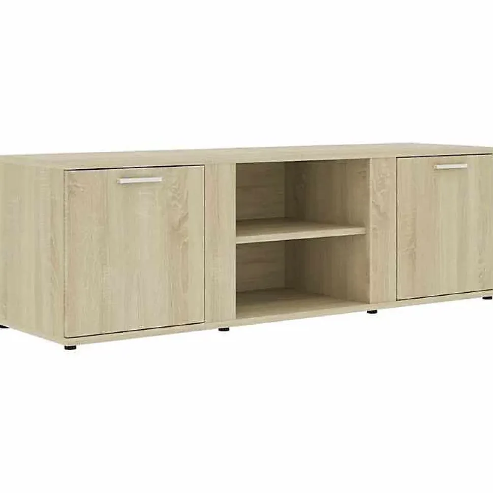 vidaXL Meuble TV Chêne sonoma 120x34x37 cm Aggloméré