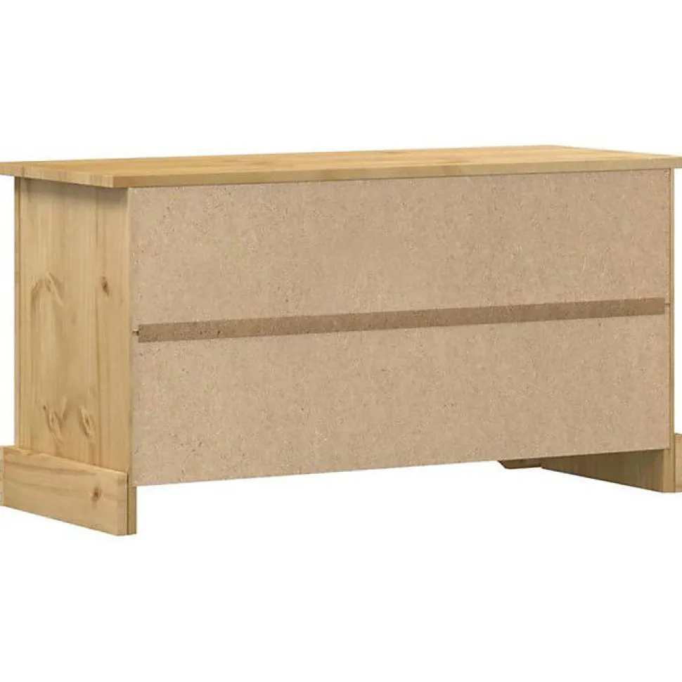 vidaXL Meuble TV Corona 100x40x52 cm bois de pin massif, banc TV, meuble hifi, centre de divertissement, buffet TV, meuble 4005668