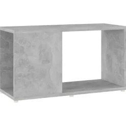 vidaXL Meuble TV Gris béton 60x24x32 cm Aggloméré