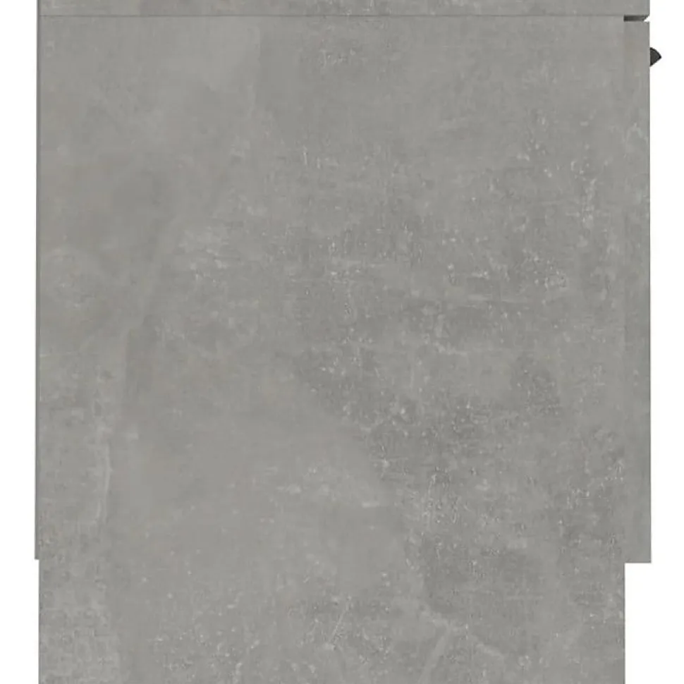 vidaXL Meuble TV Gris béton 140x35x40 cm Bois d'ingénierie 811452