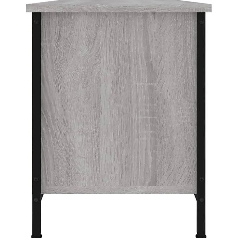 vidaXL Meuble TV sonoma gris 102x35x45 cm bois d'ingénierie 826288