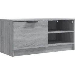 vidaXL Meuble TV Sonoma gris 80x35x36,5 cm Bois d'ingénierie 817119