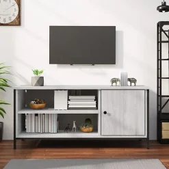 vidaXL Meuble TV sonoma gris 100x40x45 cm bois d'ingénierie 826303