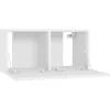 vidaXL Meubles TV suspendus 3 pcs Blanc 60x30x30 cm