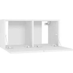 vidaXL Meubles TV suspendus 3 pcs Blanc 60x30x30 cm