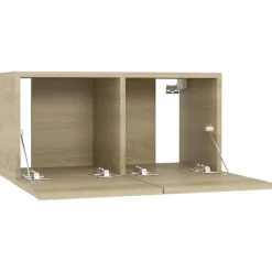 vidaXL Meubles TV suspendus 3 pcs Chêne sonoma 60x30x30 cm
