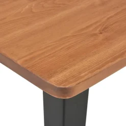 vidaXL Mobilier de bar 3 pcs Acier Noir
