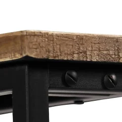 vidaXL Table console Teck recyclé massif 90 x 30 x 76 cm