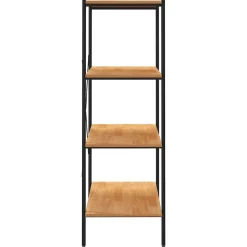 VidaXL étagère à 4 niveaux Noir et chêne 80x40x130 cm 336344