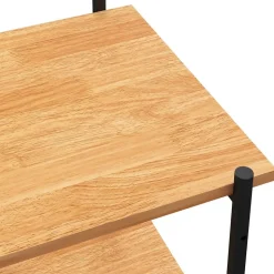 VidaXL étagère à 4 niveaux Noir et chêne 80x40x130 cm 336344