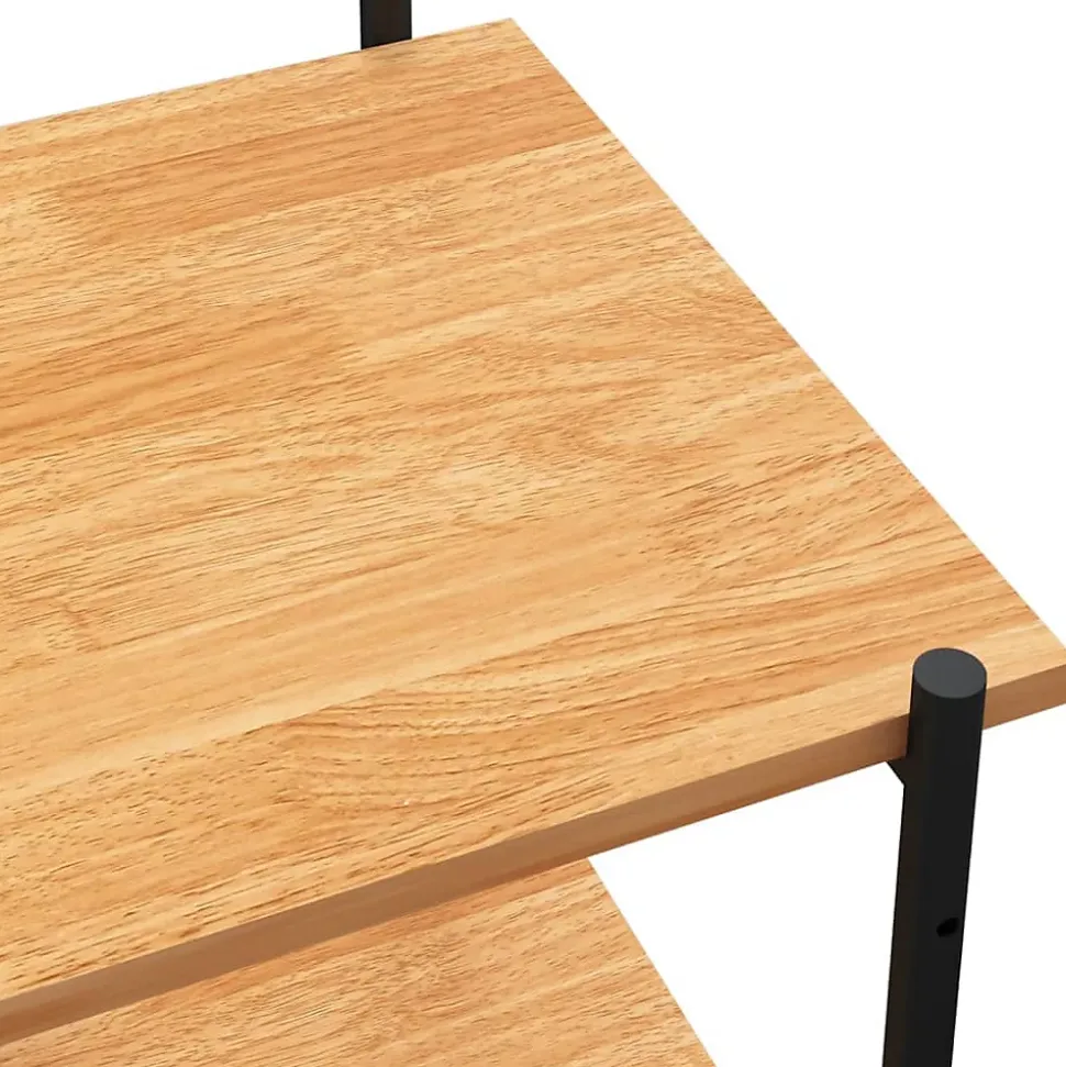 VidaXL étagère à 4 niveaux Noir et chêne 80x40x130 cm 336344