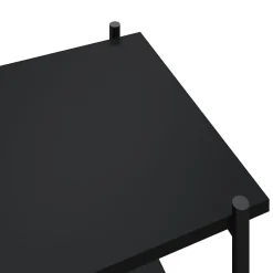 VidaXL étagère à 4 niveaux Noir 80x40x130 cm 336343