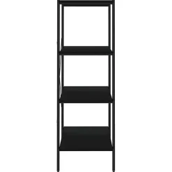 VidaXL étagère à 4 niveaux Noir 80x40x130 cm 336343