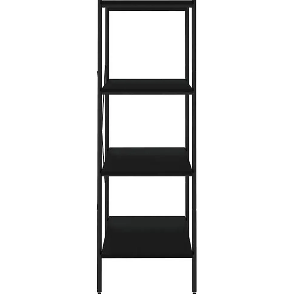 VidaXL étagère à 4 niveaux Noir 80x40x130 cm 336343