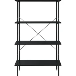 VidaXL étagère à 4 niveaux Noir 80x40x130 cm 336343