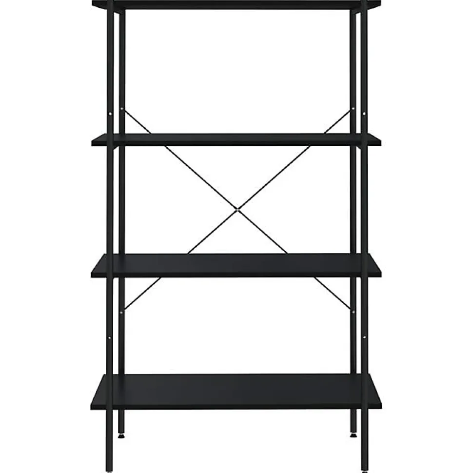 VidaXL étagère à 4 niveaux Noir 80x40x130 cm 336343