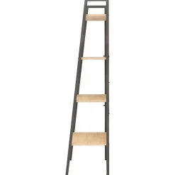 vidaXL étagère sur pied 4 niveaux Marron clair et noir 56x35x140 cm 336364