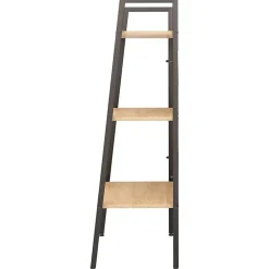 vidaXL étagère sur pied 3 niveaux Marron clair et noir 56x35x108 cm 336361