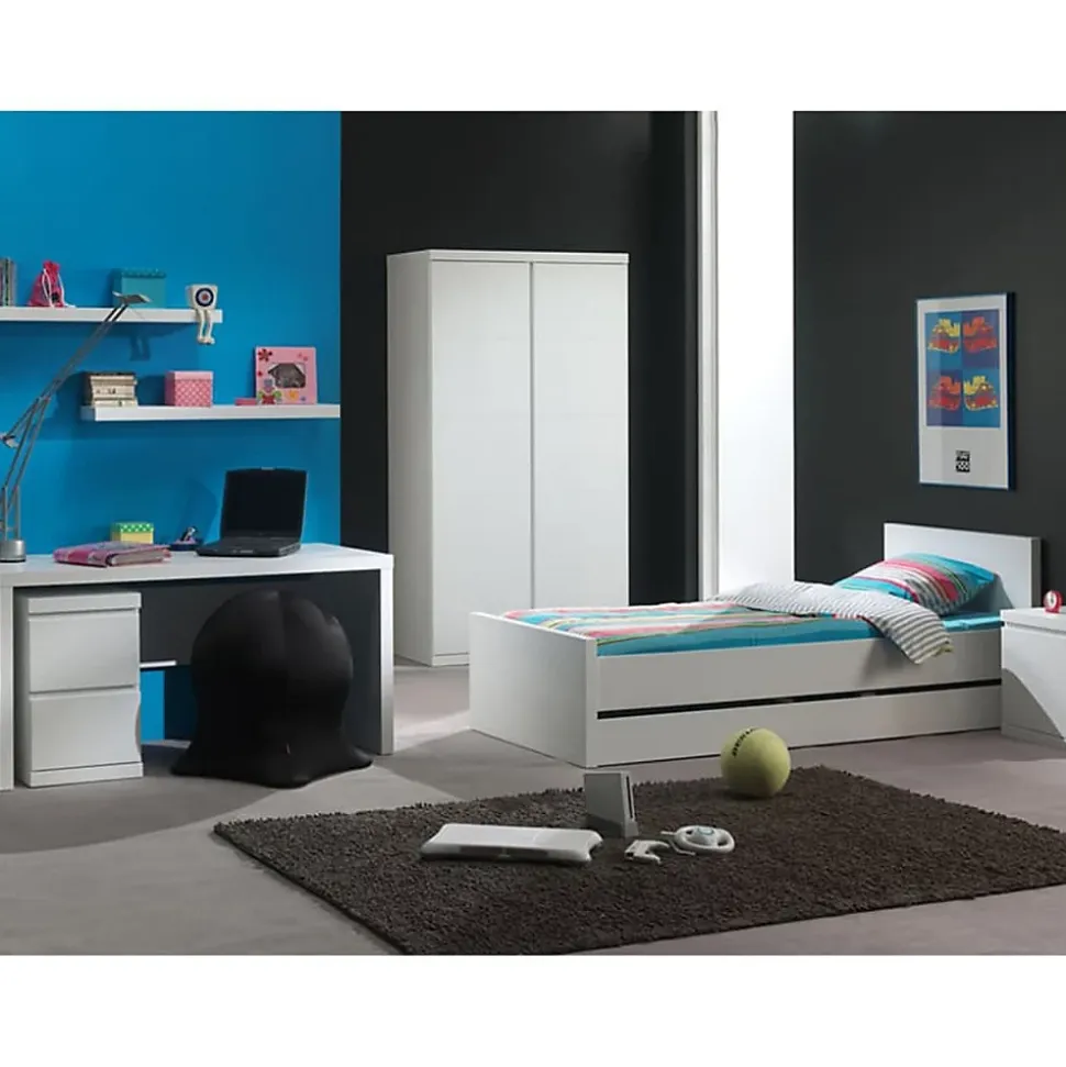 Vipack Caisson sous bureau 2 tiroirs Lara Bois Blanc Vipack
