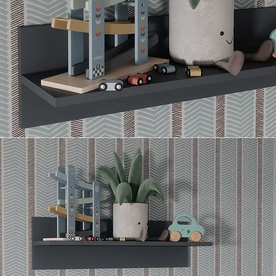 Vitalispa Étagère enfant Gris 70x20cm