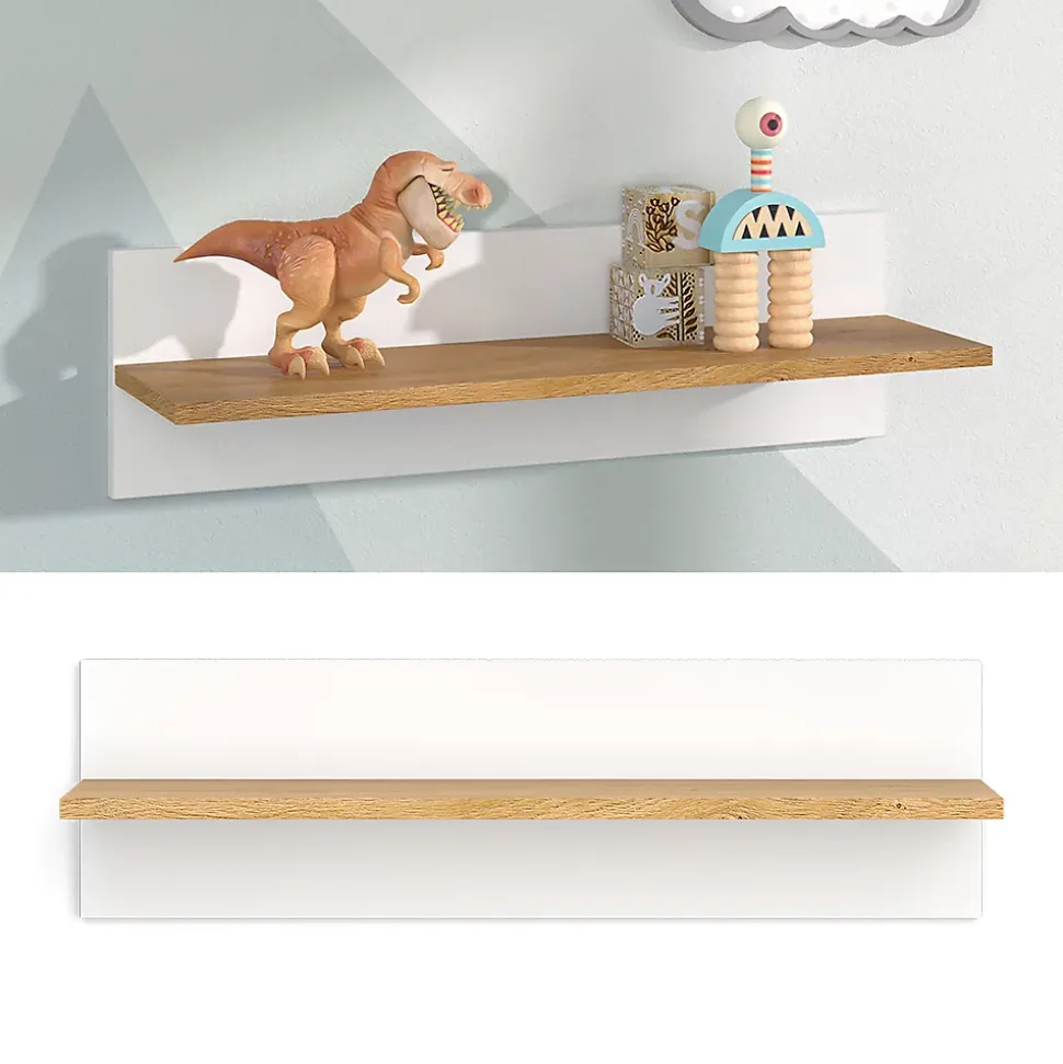 Vitalispa Étagère murale pour chambre denfant Blanc 70x20cm