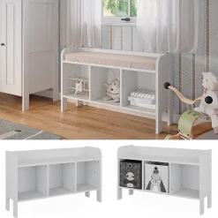 Vitalispa Étagère pour enfants Blanc 107.2x63.8cm