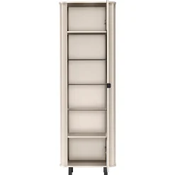 Vitrine 65 cm gris cachemire 1 porte NOVADO