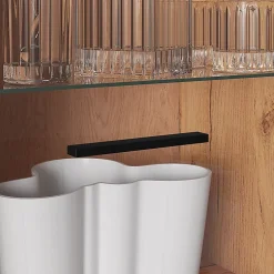 Vitrine 1 porte Solal Bois et Noir