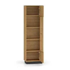 Vitrine 1 porte Ysia Bois et Noir