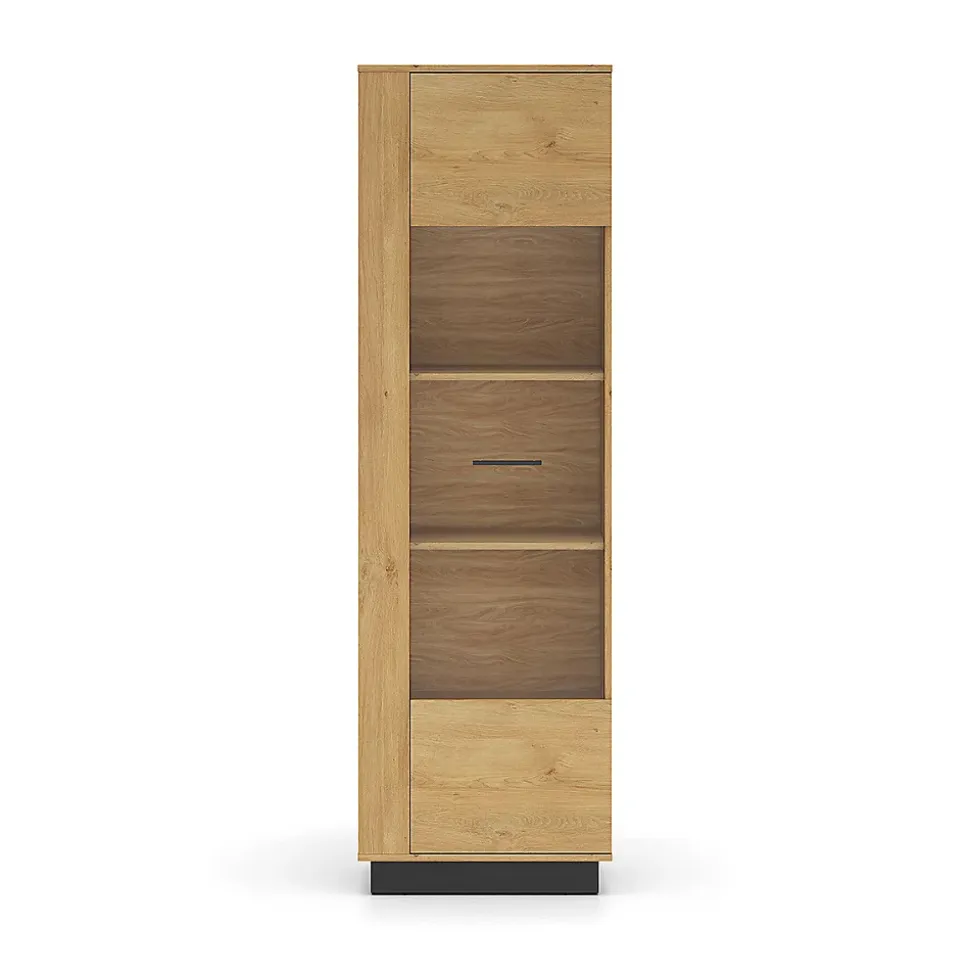 Vitrine 1 porte Ysia Bois et Noir