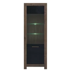 Vitrine 2 portes Adam Bois et Noir