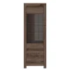 Vitrine 2 portes Adam Bois fonce