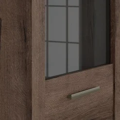 Vitrine 2 portes Adam Bois fonce