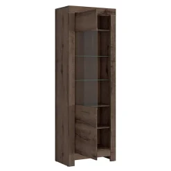 Vitrine 2 portes Adam Bois fonce