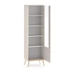 Vitrine 2 portes Olivia Cachemire et Dore